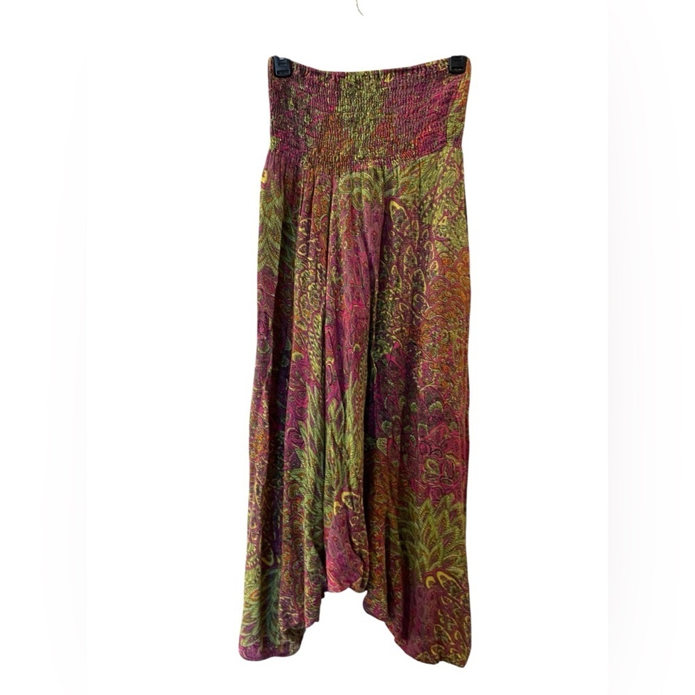 Strapless Tube Top Romper Harem Pants Hippie Boho Humble Hunny Size: Medium